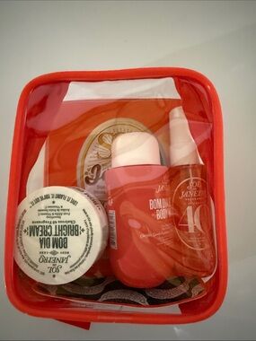 Brand new!!! Sol de Janeiro Coral Travel Body Care Trio mini